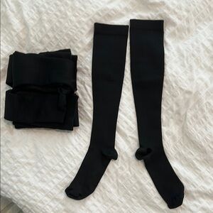 Black Knee-High Men's Socks